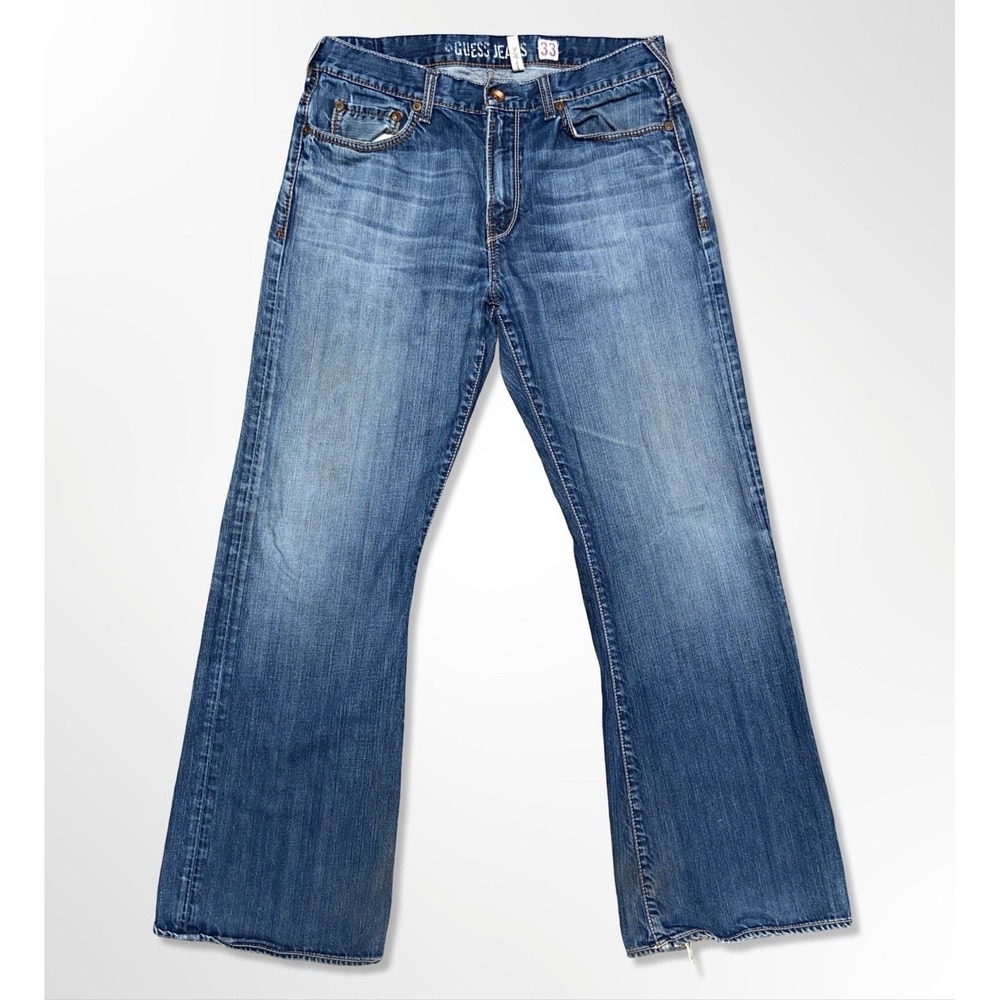 Vintage Guess Jeans The Cliff Bootcut Jeans Men's Size 33 Medium Wash Denim Y2K
